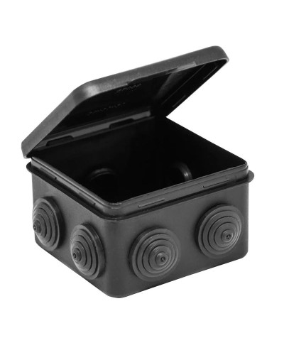 Коробка TYCO ОП 80х80х50мм откидная крышка УХЛ1 IP54 черный (67040МЧ). Коробка распределительная. RuVinil в Туле