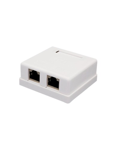 Розетка настенная RJ-45, 8P8C, Cat.6, 2 порта FTP (10-0353): Компьютерная розетка в Туле