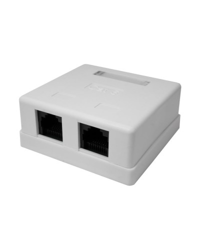 Розетка настенная RJ-45, 8P8C, Cat.6, 2 порта UTP (10-0310): Компьютерная розетка в Туле