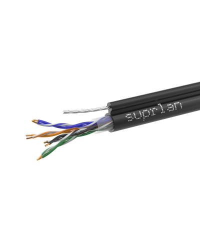 UTP Cat.5e 4x2x0,51 Cu PE Outdoor T-FG8 (трос) Premium (01-0308-1). Кабель «витая пара» (LAN) для структурированных систем связи. SUPRLAN в Туле