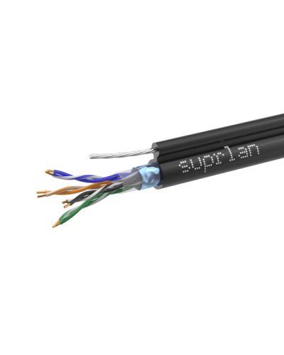 FTP Cat.5e 4x2xAWG24 Cu PE Outdoor T-FG8 (трос) Median (01-1035-1). Кабель «витая пара» (LAN) для структурированных систем связи. SUPRLAN в Туле