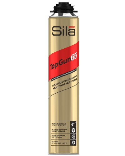 Пена монтажная Sila Pro TopGun 65, 875 мл. Пена монтажная. Sila в Туле