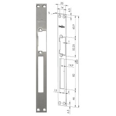 ST-SL502SP. Запорная планка длинная. Smartec