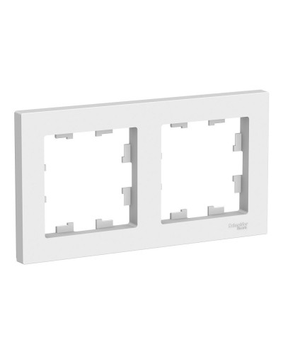 AtlasDesign рамка 2-местная универсальная, белый (ATN000102). Рамка. Systeme Electric в Туле
