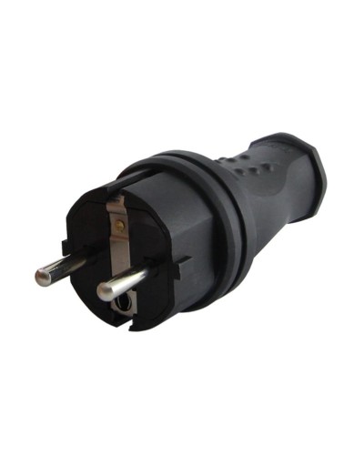 Вилка прямая 2Р+РЕ 16А 250В IP44 (SQ0612-0031). Вилка прямая каучук. TDM ЕLECTRIC в Туле