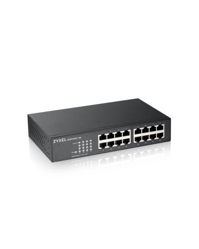 GS1100-16-EU0103F. Коммутатор 16xGE, rack 19, бесшумный. ZYXEL в Туле