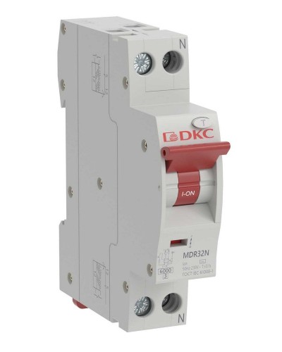 YON max MDR, 1P+N, 30mA, 25A, 6kA, А (MDR32N-1N2C25-A). Компактный автоматический выключатель дифференциального тока. ДКС в Туле