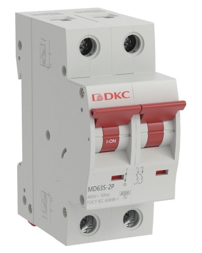 YON max MD63S 2P 40А 4,5кА C (MD63S-2PC40). Автоматический выключатель. ДКС в Туле