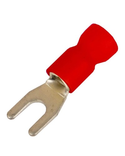 Наконечник вилочный НВИ 0,25-1,5 М4 (D4,3мм) (100 шт) (2A14P-EE-PVC). Наконечник вилочный с изолированным фланцем ПВХ. ДКС в Туле