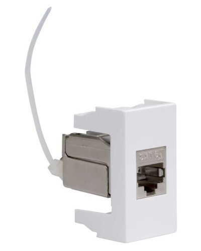 Розетка RJ-45 Viva 1 модуль кат.6A белая (45078). Розетка компьютерная экранированная с одним разъёмом. ДКС в Туле