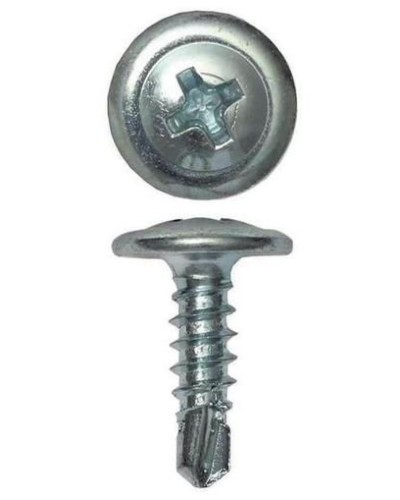 Саморез с пресс-шайбой 4.2х16 со сверлом (200 шт) (CM274016). Саморез с пресс-шайбой. ДКС в Туле
