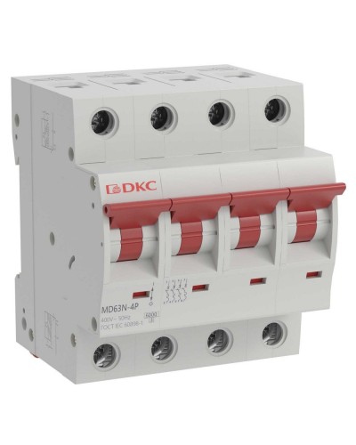 YON max MD63N 4P 40А 6кА C (MD63N-4PC40). Автоматический выключатель. ДКС в Туле