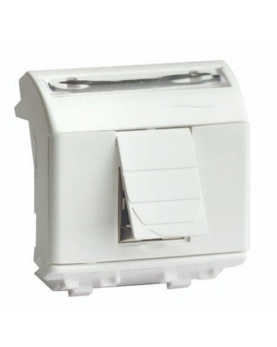 Розетка RJ-45 Brava 2 модуля слоновая кость (75655S): Розетка компьютерная с двумя разъёмами в Туле