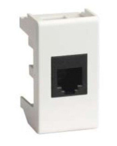 Розетка RJ-45 Viva 1 модуль белая (45038): Розетка компьютерная с одним разъёмом в Туле