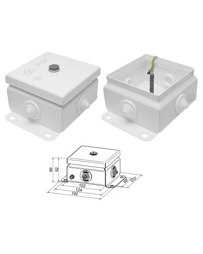 КМ IP55-1010 (без DIN рейки). Коробка монтажная электротехническая. Гефест в Туле
