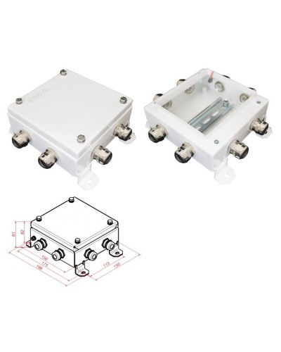 КМ IP66-1515, 8 вводов. Коробка монтажная электротехническая. Гефест в Туле