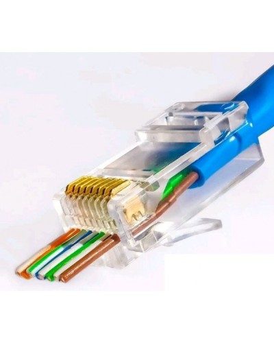 RJ-45 джек сквозной (8P8C) (100 шт). Разъем RJ-45. Прочие зарубежные в Туле