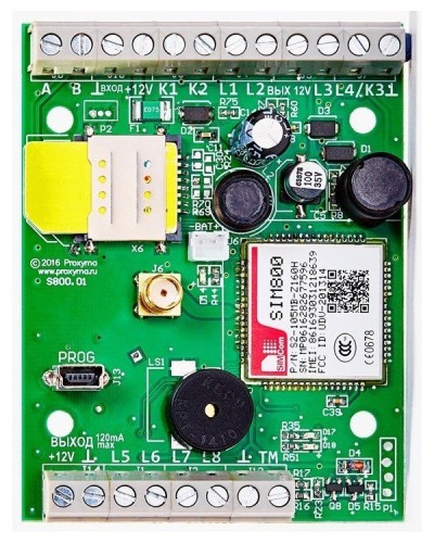 S800-2GSM-B Нано 8 (плата). Устройство оконечное объектовое приемно-контрольное c GSM коммуникатором. Проксима в Туле