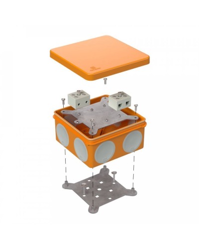 Коробка огнестойкая 60-0300-FR6.0-4 Е15-Е120 100х100х50. Коробка огнестойкая для открытой установки. Промрукав в Туле