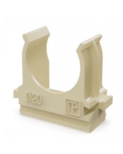 Крепёж-клипса для труб АБС-пластик сосна D20 (100 шт) (PR13.0049). Крепление для труб ПВХ. Промрукав в Туле