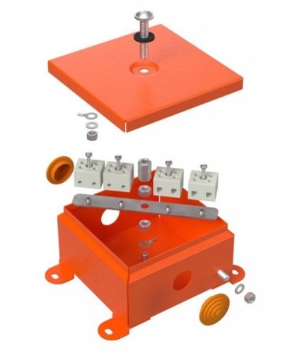 Коробка металлическая огнестойкая 110х110х65 (70-0360-FR2.5-4). Коробка металлическая огнестойкая. Промрукав в Туле