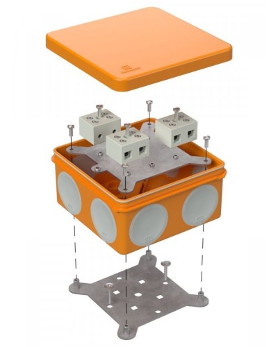 Коробка огнестойкая 100х100х50 (60-0300-FR10.0-6). Коробка огнестойкая для открытой установки. Промрукав в Туле