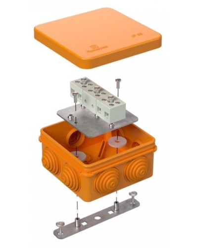 Коробка огнестойкая 80х80х40 (40-0210-FR1.5-6). Коробка огнестойкая для открытой установки. Промрукав в Туле
