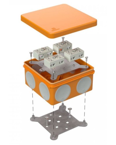 Коробка огнестойкая 100х100х50 (60-0300-FR6.0-4-8-Р Е15-Е60). Коробка огнестойкая для открытой установки. Промрукав в Туле
