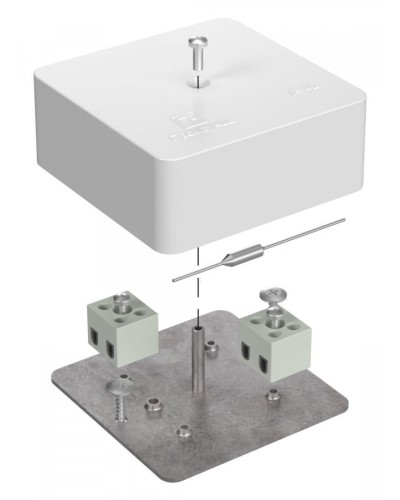 Коробка огнестойкая 75х75х30 (40-0450-FR2.5-4-П). Коробка огнестойкая для открытой установки. Промрукав в Туле
