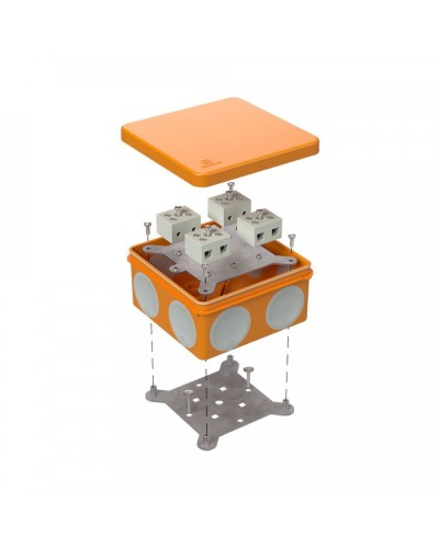 Коробка огнестойкая 100х100х50 (60-0300-FR10.0-8). Коробка огнестойкая для открытой установки. Промрукав в Туле