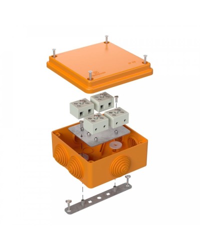 Коробка огнестойкая 100х100х50 для о/п (40-0300-FR6.0-8). Коробка огнестойкая для открытой установки. Промрукав в Туле