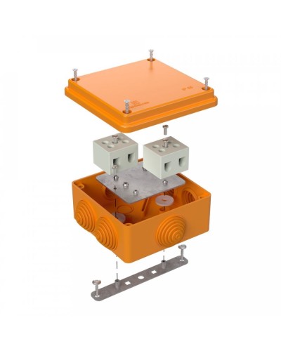Коробка огнестойкая 100х100х50 для о/п (40-0300-FR10.0-4). Коробка огнестойкая для открытой установки. Промрукав в Туле