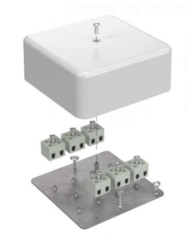 Коробка огнестойкая 103х103х45 (латунь) (40-0470-FR2.5-12-Е60). Коробка огнестойкая для открытой установки. Промрукав в Туле