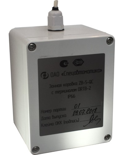 ZB-5-QC с DRTB-2 исп.02. Монтажная зонная коробка. Спецавтоматика, Москва в Туле