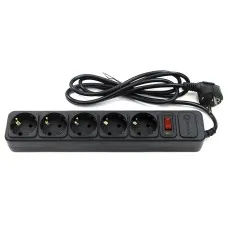 SP5B-110. Сетевой фильтр 5 розеток, 1м, черный. 5bites