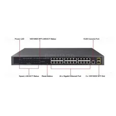 GS-4210-24T2S. Коммутатор 24-портовый. Beward