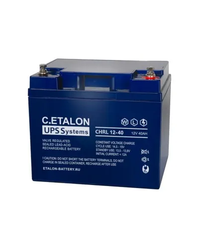 C.ETALON CHRL 12-40. Аккумулятор герметичный свинцово-кислотный. ETALON в Туле