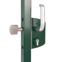 LSKZ4040 U2L (цвет: ZILV, серебро). Замок механический для откатных ворот. Locinox