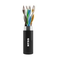 NTSS-OUT-UTP4-5Е-PE-BL кат.5E UTP 4 пары 24AWG PE внешний 305м черный. Кабель «витая пара» (LAN) для структурированных систем связи. NTSS