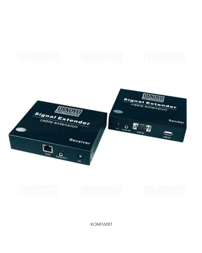 TLN-VKM/1+RLN-VKM/1(ver.2). Удлинитель VGA, аудио-сигналов. OSNOVO в Туле
