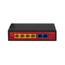 PND-04P-2M Lite (48W). Коммутатор неуправляемый 6-портовый с функцией PoE. Polyvision