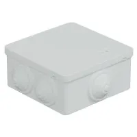 Коробка JBS101 100х100х55, 6 вых., IP55, белая (44037W-1). Коробка монтажная. Экопласт